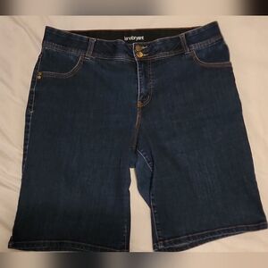 Lane Bryant Navy Blue Denim Shorts